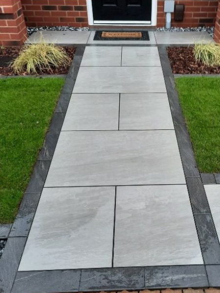 Anthracite Porcelain Cobbles 200x100