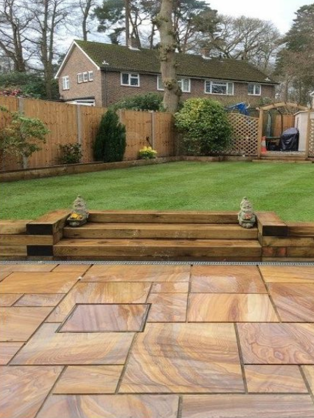 Brown Treated Wood Sleepers 2400x200