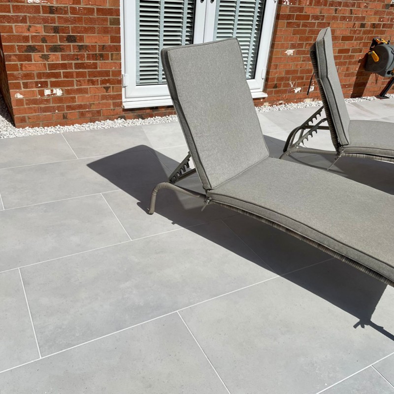 Storm White Porcelain Paving 1200x600