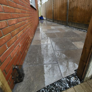 Sahara Grey Limestone Paving Mixed Sizes (Calibrated)