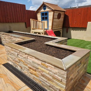 Sawn Raj Green 600x150mm Single Bullnose