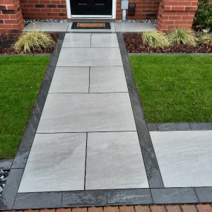 Anthracite Porcelain Cobbles 200x100