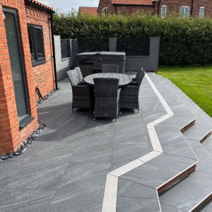Marmo Anthracite Porcelain 600x900