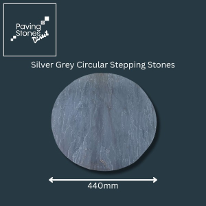 Silver Grey Sandstone Circular Stepping Stones
