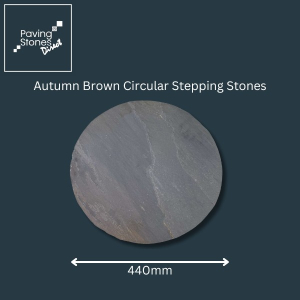Autumn Brown Sandstone Circular Stepping Stones