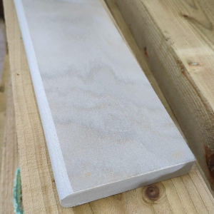 Sawn Grey 600x150mm Single Sided Bullnose