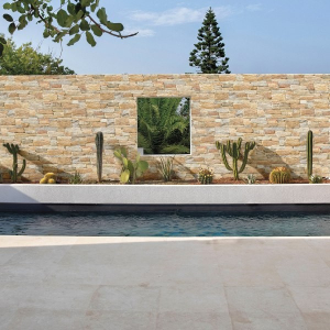 Amber Porcelain Z Wall Cladding 600x140