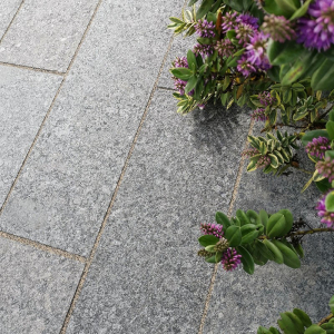Ash Black Granite Plank Paving 900x200