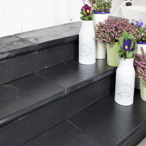Black Limestone Bullnose 1000x350mm