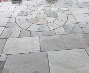 Silver Grey Sandstone Circle Including SOK 3.0m (Hand Cut)