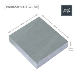 Brazilian Grey Slate Setts 100x100