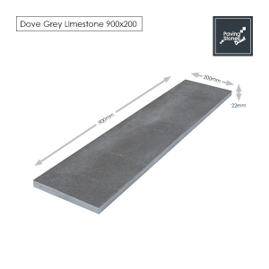 Dove Grey Limestone 900x200 Linear Paving
