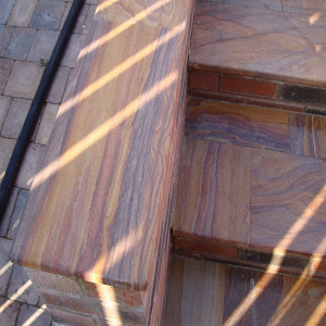 Sawn Rainbow 600x350mm Bullnose