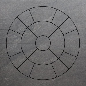 Anthracite Porcelain 2.4m Circle including SOK