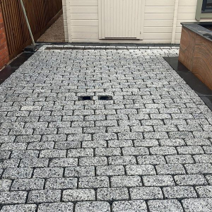 Silver Granite Cobbles Sawn Edge & Cropped 100x100
