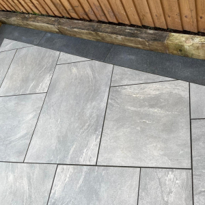 Noir Black Porcelain Plank Paving 900x300