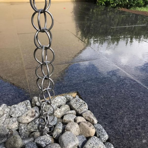 Ash Black Granite Sawn & Flamed 600x600