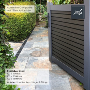 Anthracite  Aluminium Composite Gate 1200mm x 900mm