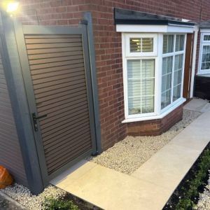Dark Oak Aluminium Composite Gate 1800x900