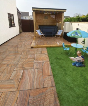 Rainbow Porcelain Paving Mixed Sizes