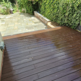 Dark Oak Composite Decking 2.4m