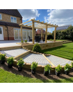 Kandla Grey Porcelain Cobbles 200x100