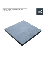 Polished Black Granite Pillar Cap 500x500x40