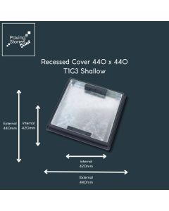 Square Recessed Cover 440x440 (Shallow) (T1G3)