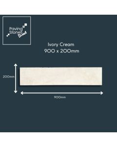 Ivory Cream Porcelain 900x200