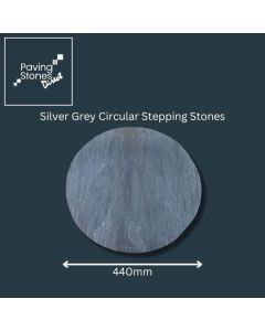 Silver Grey Sandstone Circular Stepping Stones