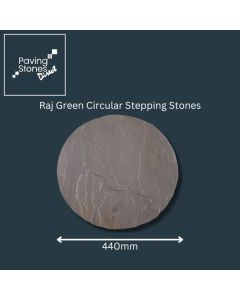 Raj Green Sandstone Circular Stepping Stones