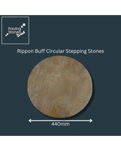Rippon Buff Sandstone Circular Stepping Stones