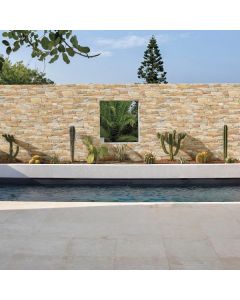 Amber Porcelain Z Wall Cladding 600x140