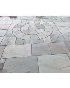 Silver Grey Sandstone Circle Including SOK 3.0m (Hand Cut)