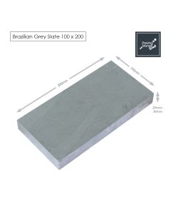 Brazilian Grey Slate Setts 200x100