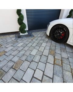 Silver Grey Sandstone Block Paving 200x150 (Tumbled & Hand Cut)