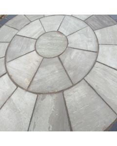 Silver Grey Sandstone Circle Excluding SOK 2.7m (Hand Cut)