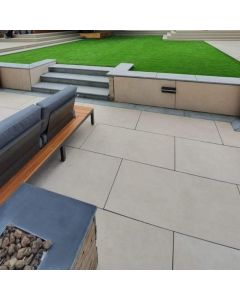 Lunar Sand Porcelain Bullnose 1200x450