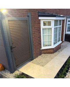 Dark Oak Aluminium Composite Gate 1800x900