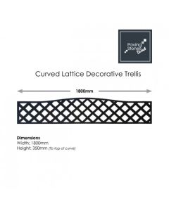 Curved Lattice Composite Trellis 1800x350
