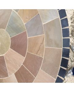 Raj Green Sandstone Circle Including SOK 2.4m