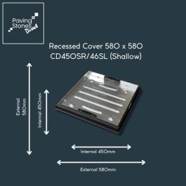 Square Recessed Shallow Cover 580x580 (CD450SR/46SL)