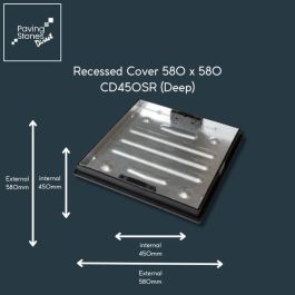 Square Recessed Deep Cover 580x580 (CD450SR)